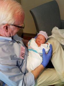 Jon Rufty and his grandchild, Andrew