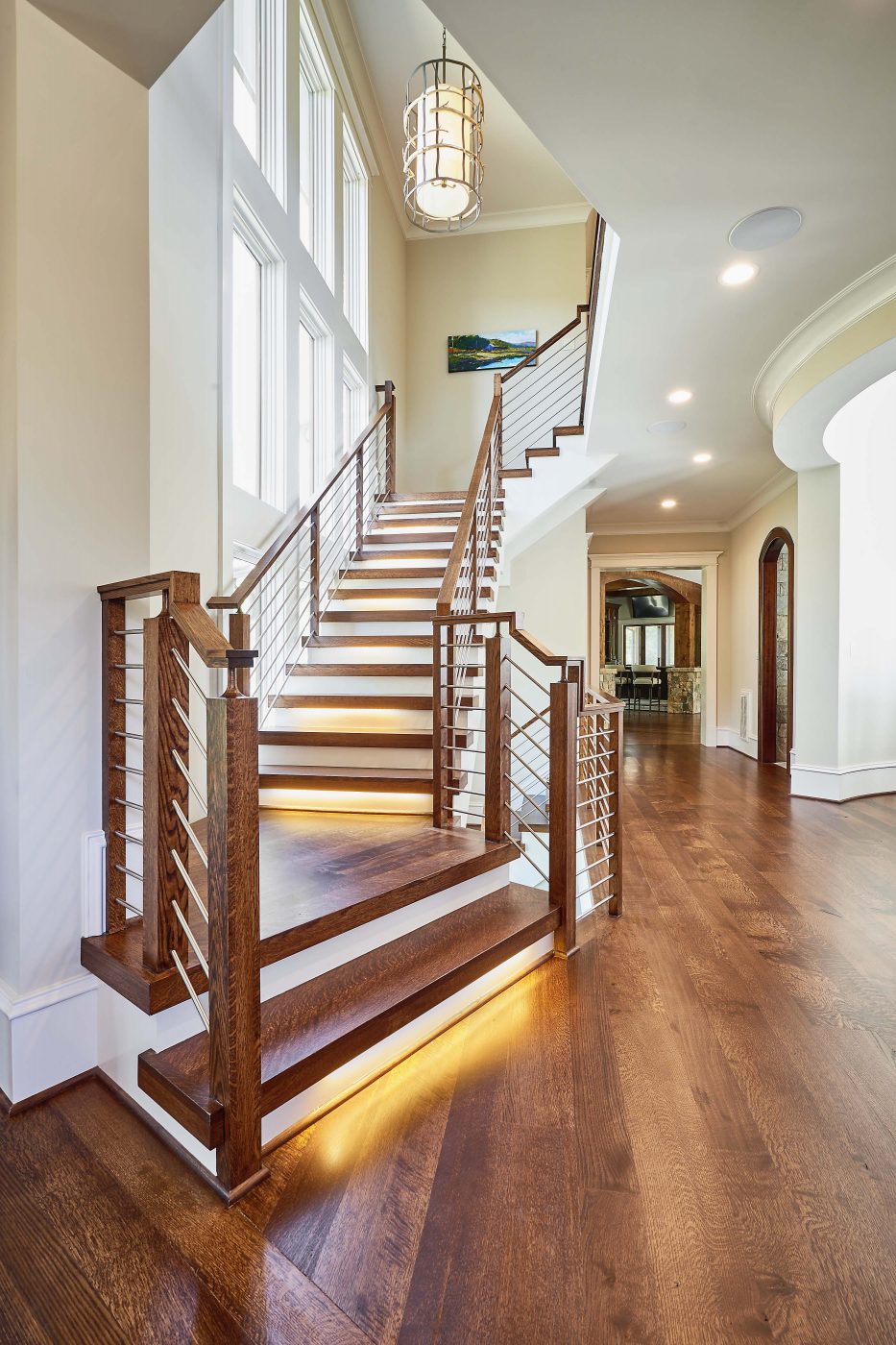 Beautiful custom staircase Rufty Homes
