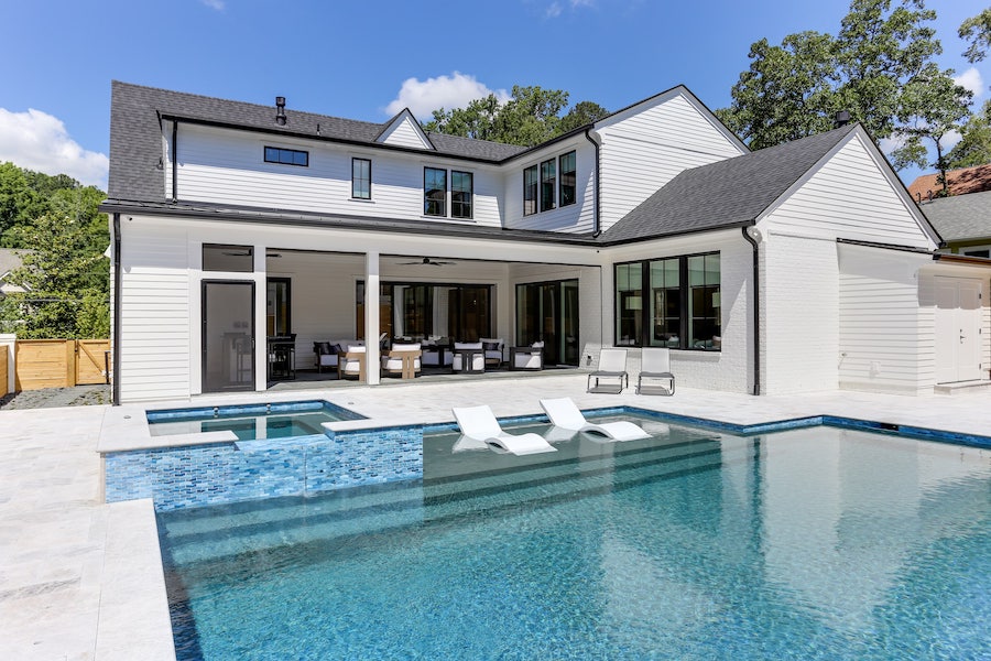 Custom Pool Backyard Space