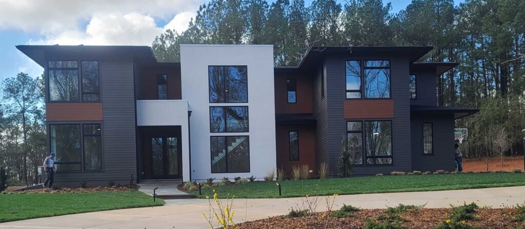 In progress luxury home build in Holly Springs, NC